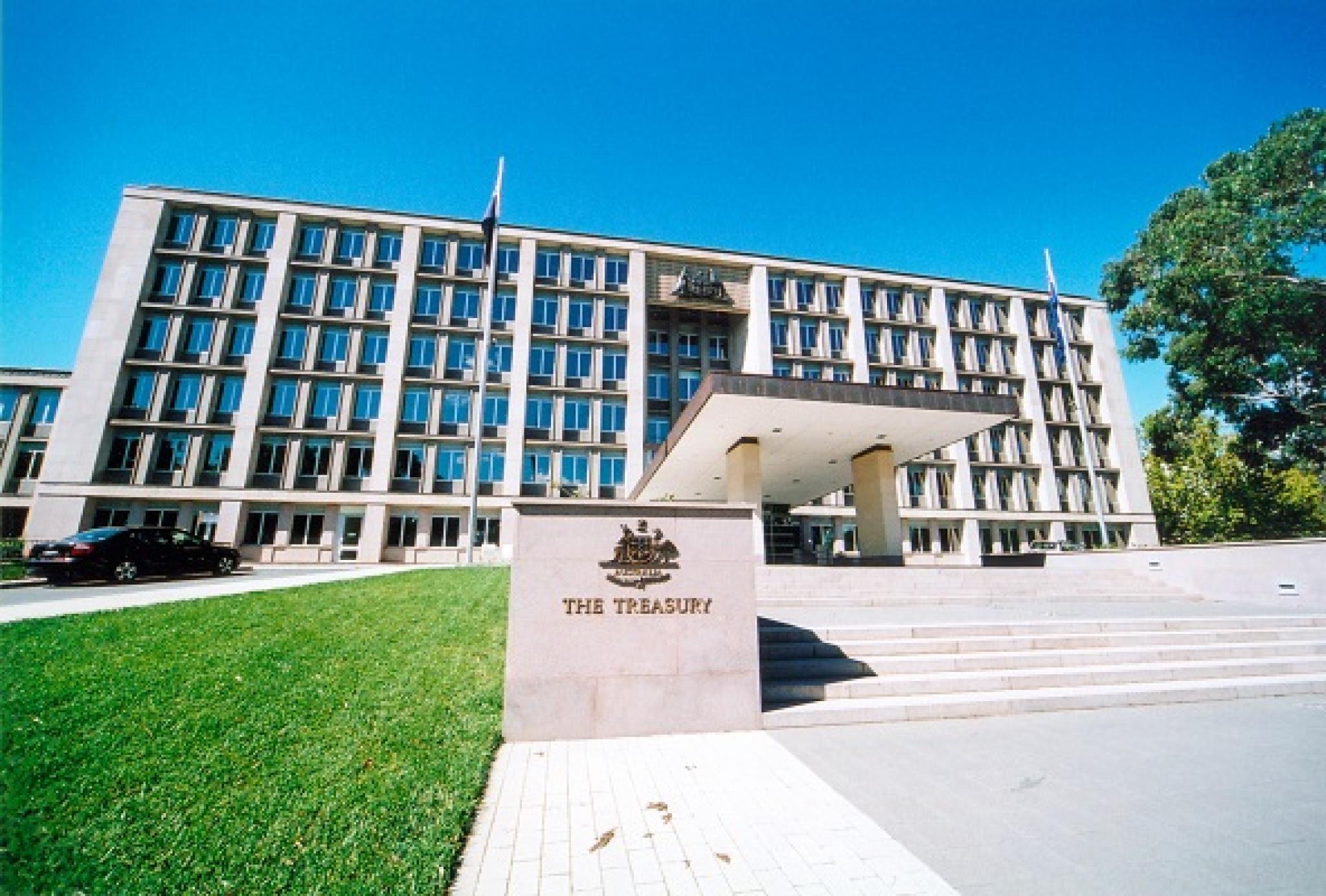 Image of Australian Treasury building, Canberra, by mtcurado from iStockphoto, used under license.