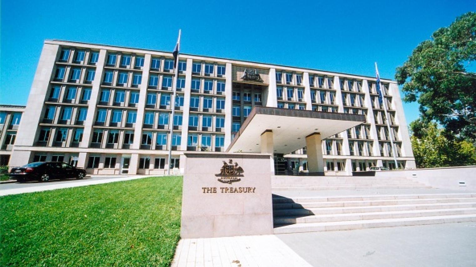 Image of Australian Treasury building, Canberra, by mtcurado from iStockphoto, used under license.